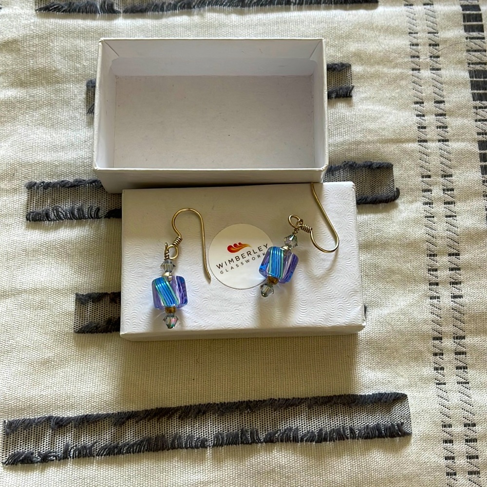 Glass earrings